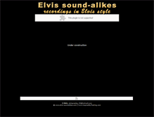 Tablet Screenshot of elvis-soundalikes.com